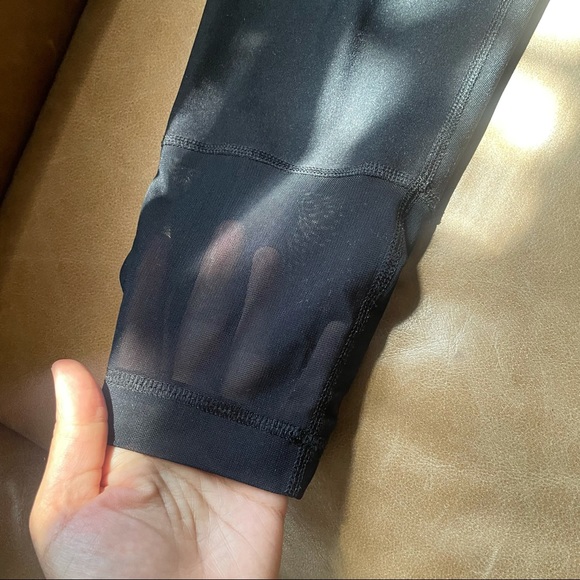 90 Degrees by Reflex sheer panel workout leggings - Picture 3 of 6
